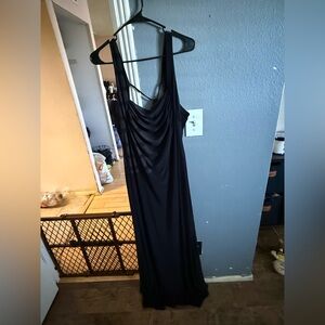 Fashion Nova Black Backless Dress